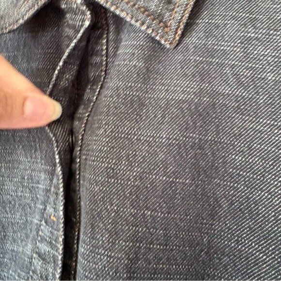 Vintage Y2K Cop Copine denim short sleeve cargo dress dark wash streetwear M - Picture 6 of 9